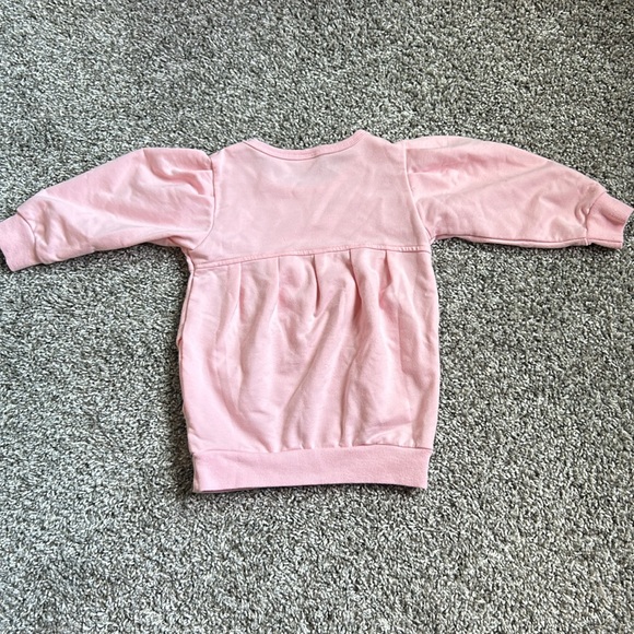3T toddler girl pink sweatshirt with pockets - Picture 5 of 5